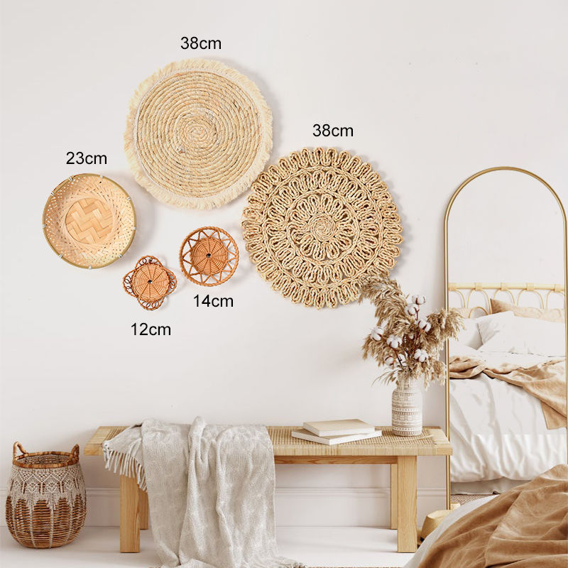 Woven Rattan Wall Decor