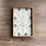 Rattan Shell Tray