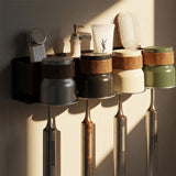 Walnut Toothbrush Organizer