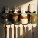 Walnut Toothbrush Organizer