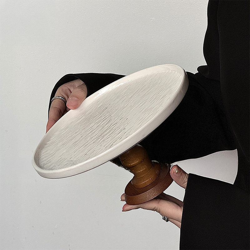 Wooden Dessert Plate
