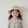kids Floral Straw Sunhat